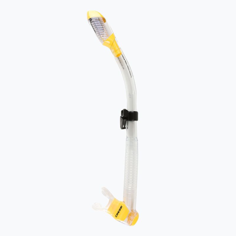 Fajka do nurkowania Cressi Dry clear/yellow