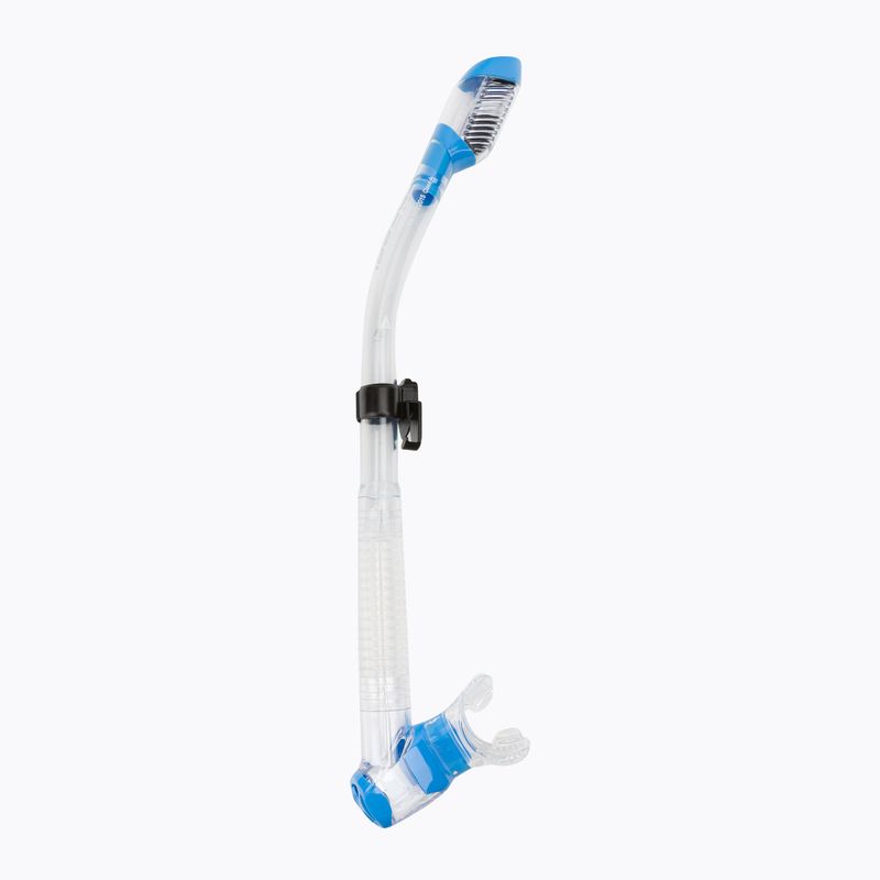 Fajka do nurkowania Cressi Dry clear/light blue