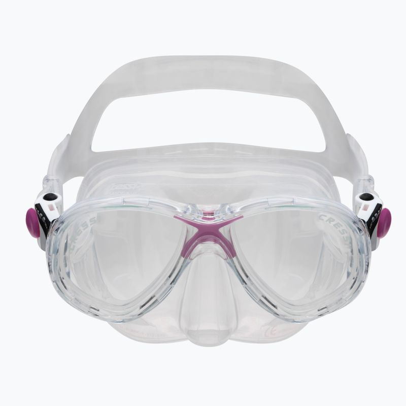 Zestaw do snorkelingu dziecięcy Cressi Marea Junior + Top clear/pink 2