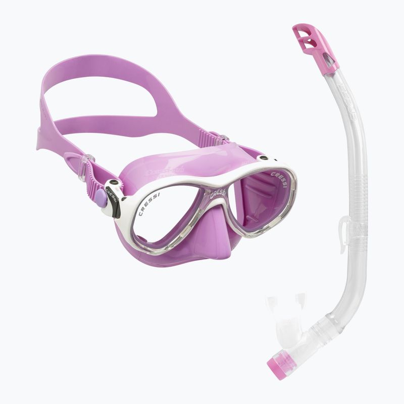 Zestaw do snorkelingu dziecięcy Cressi Marea Junior + Top lilac