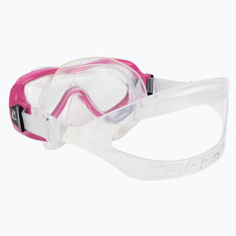 Zestaw do snorkelingu dziecięcy Cressi Ondina Jr + Top clear/pink 4