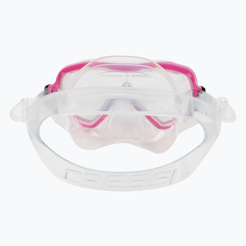 Zestaw do snorkelingu dziecięcy Cressi Ondina Jr + Top clear/pink 5