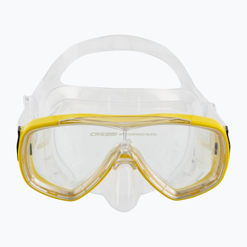 Zestaw do nurkowania Cressi Onda + Mexico clear/yellow 2