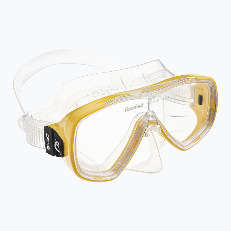 Maska do nurkowania Cressi Onda clear/yellow