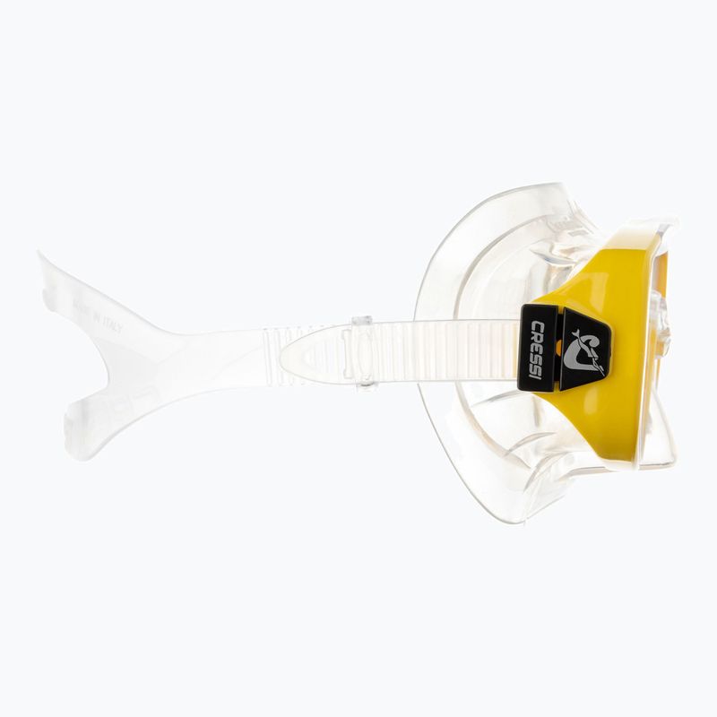 Maska do nurkowania Cressi Onda clear/yellow 3