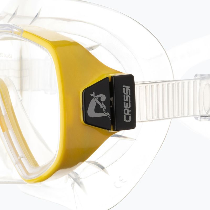 Maska do nurkowania Cressi Onda clear/yellow 4