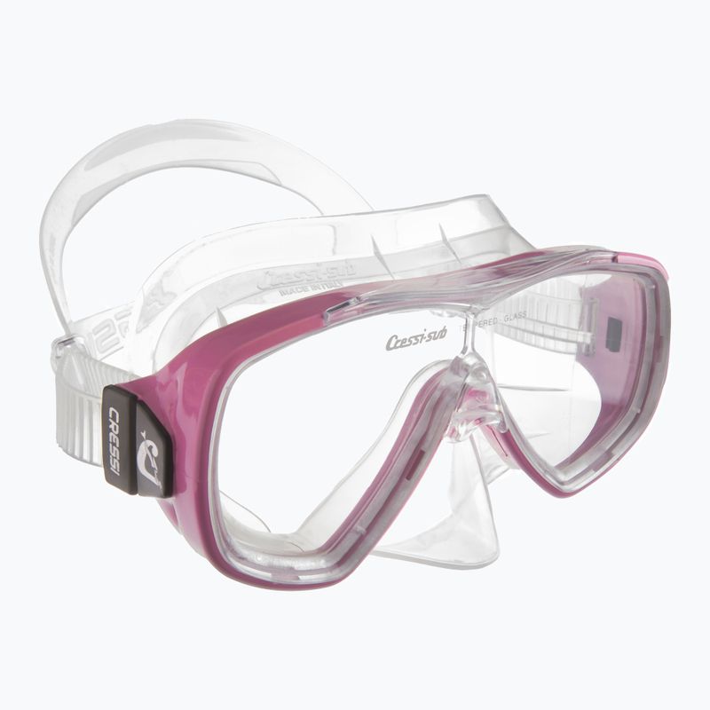 Maska do nurkowania Cressi Onda clear/pink