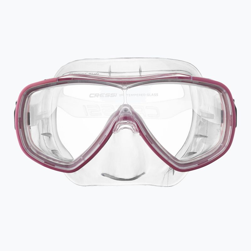Maska do nurkowania Cressi Onda clear/pink 2