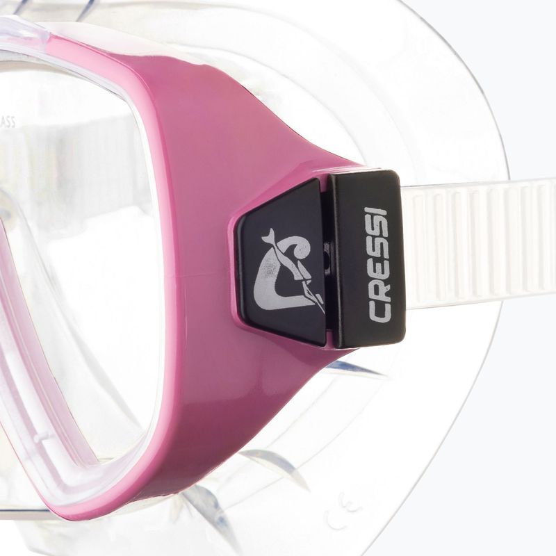 Maska do nurkowania Cressi Onda clear/pink 4
