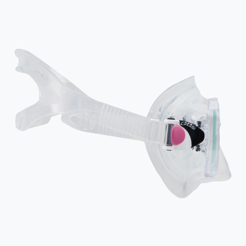 Maska do nurkowania Cressi Marea clear/pink 3