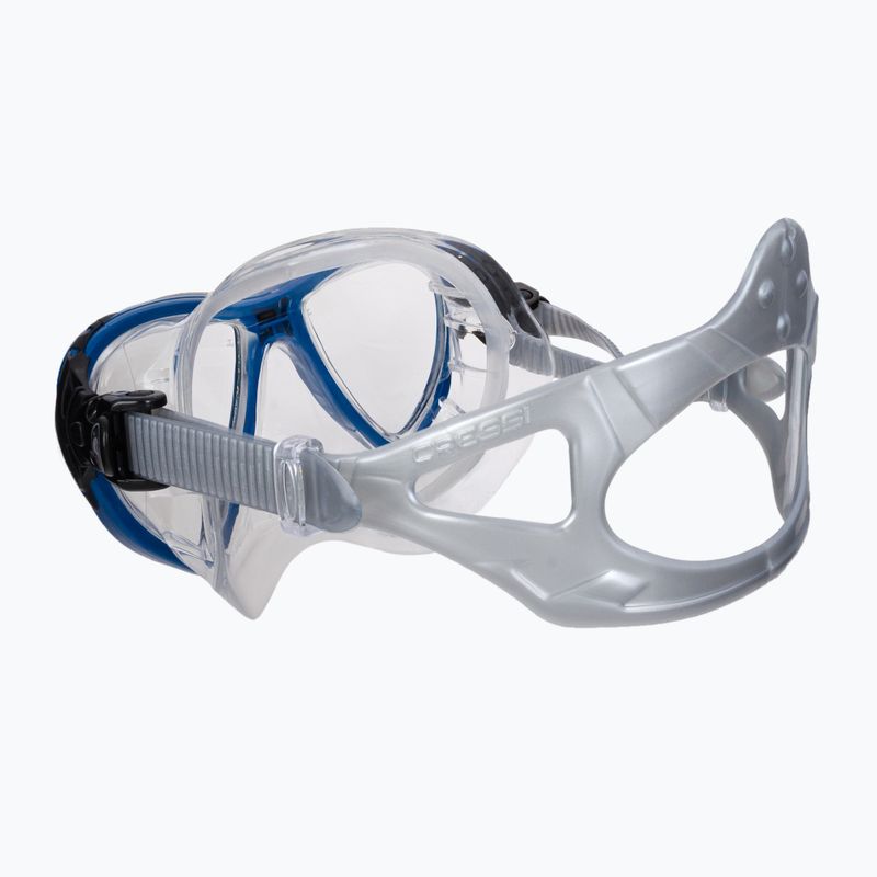 Maska do nurkowania Cressi Big Eyes Evolution crystal/blue black 5