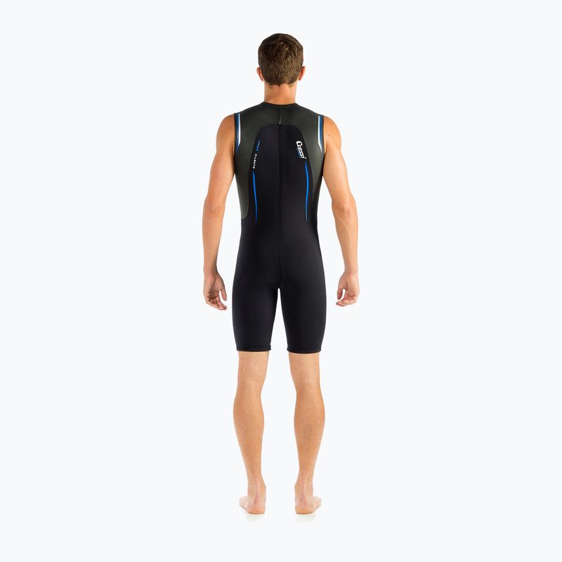 Pianka do pływania męska Cressi Termico Shorty Swimsuit 2 mm black/blue 2