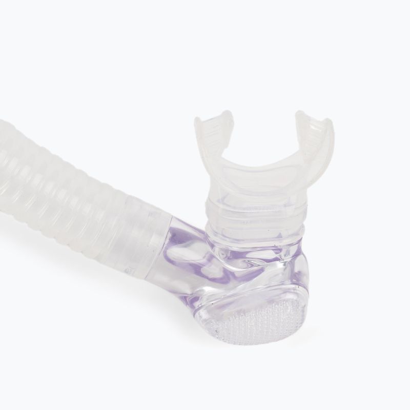 Fajka do nurkowania Cressi Alpha Ultra Dry clear/white lilic 3