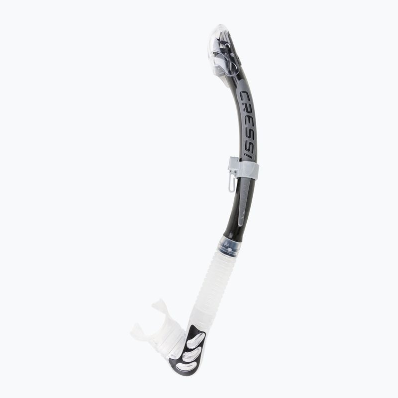 Fajka do nurkowania Cressi Alpha Ultra Dry clear/black/silver