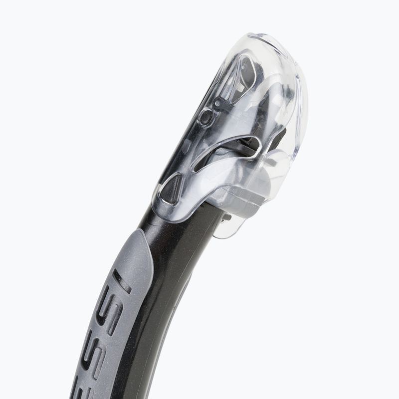 Fajka do nurkowania Cressi Alpha Ultra Dry clear/black/silver 2