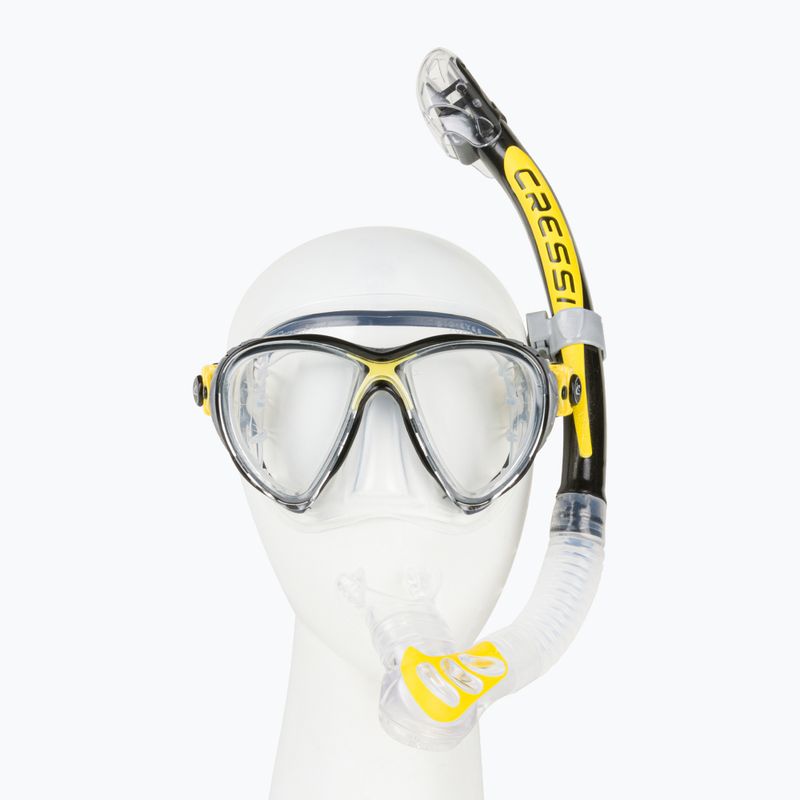 Zestaw do nurkowania Cressi Big Eyes Evolution + Alpha Ultra Dry yellow