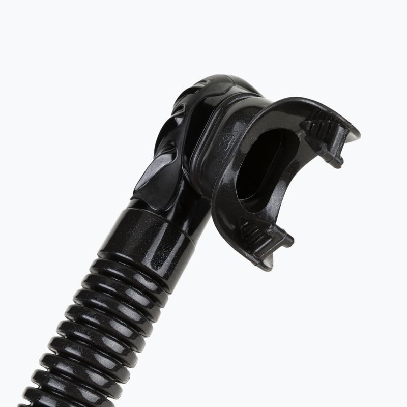 Fajka do nurkowania Cressi Alpha Ultra Dry black/black/black 3