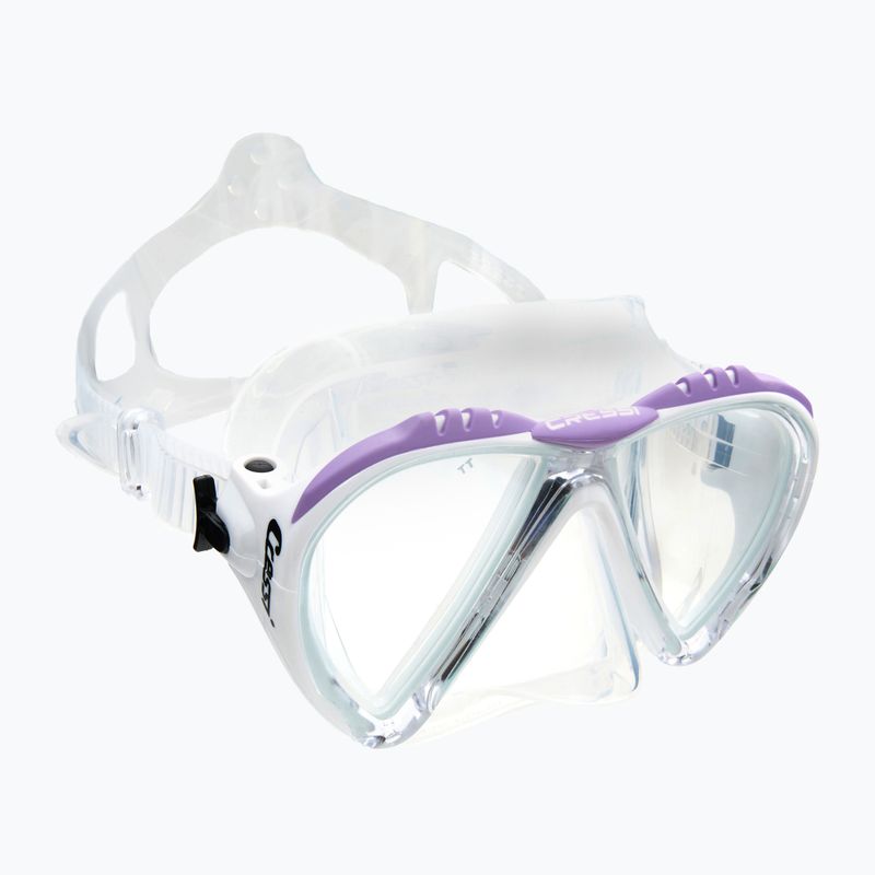 Maska do nurkowania Cressi Lince clear/white/lilac