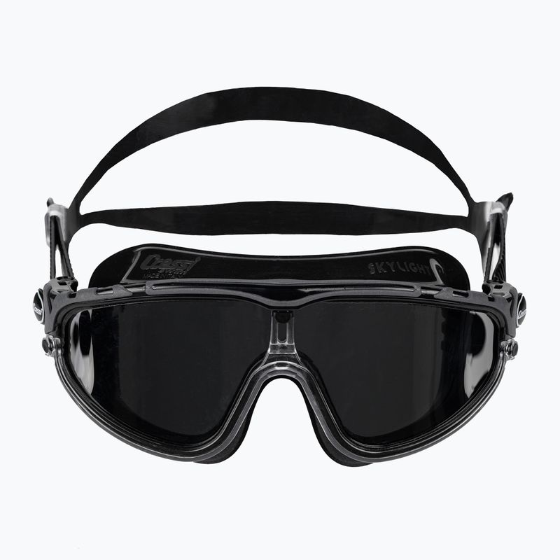 Maska do pływania Cressi Skylight black/black grey mirrored 2