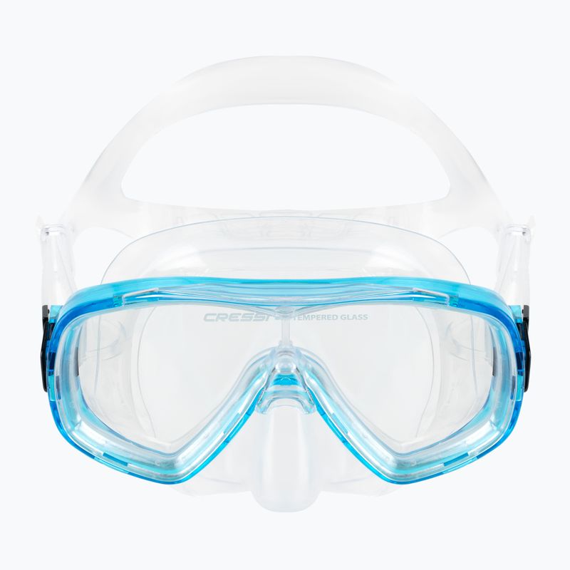 Zestaw do snorkelingu dziecięcy Cressi Ondina + Top clear/aquamarine 2