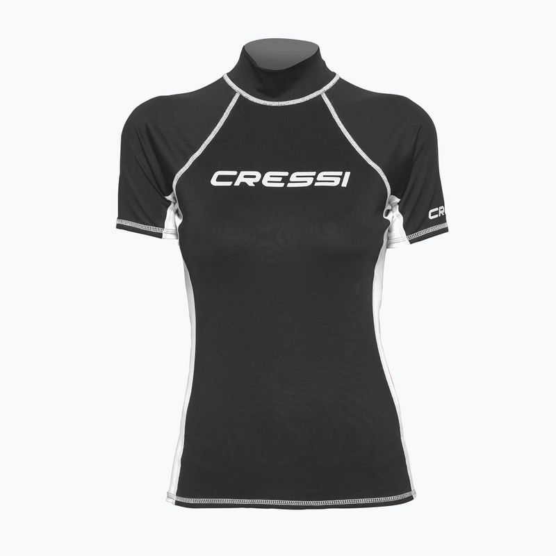 Koszulka do pływania damska Cressi Rash Guard black/white