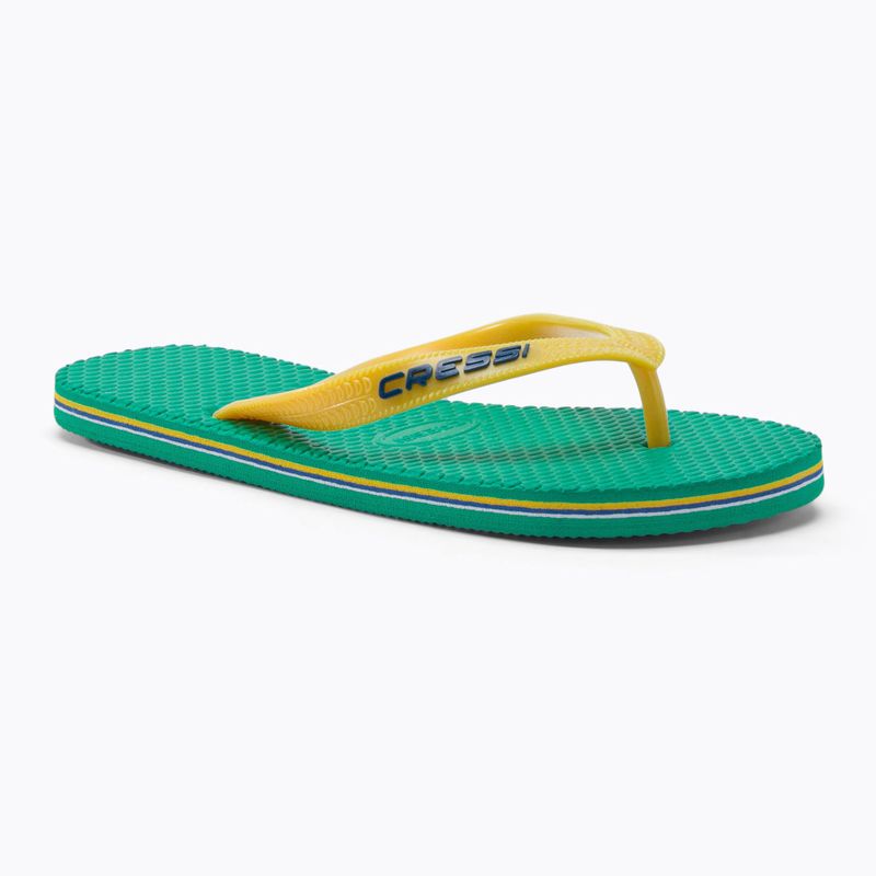 Japonki Cressi Beach green/yellow