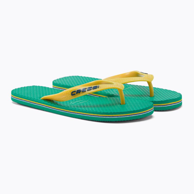 Japonki Cressi Beach green/yellow 4