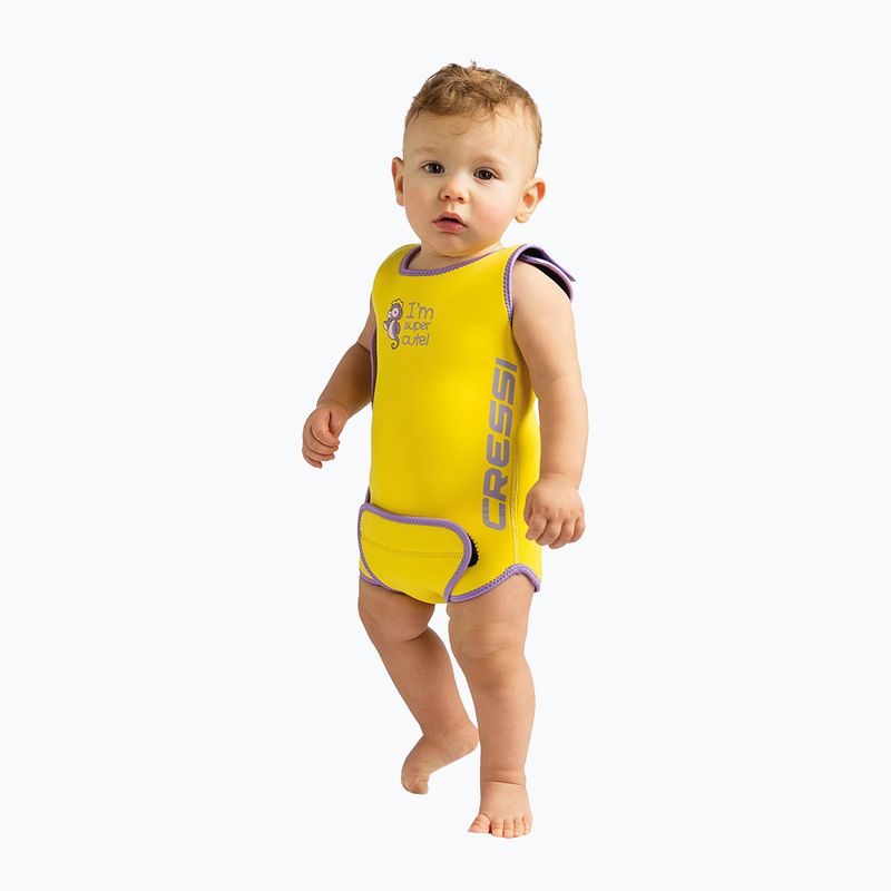 Pianka do pływania dziecięca Cressi Baby Warmer 1,5 mm yellow 2