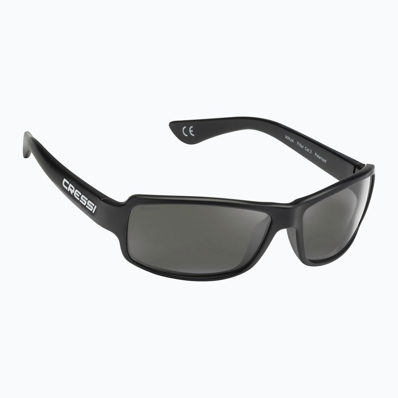 Okulary przeciwsłoneczne Cressi Ninja shiny black