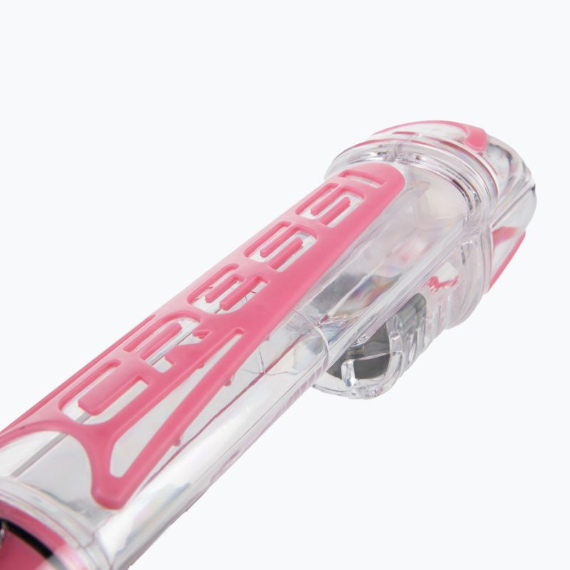 Maska pełnotwarzowa do snorkelingu Cressi Duke Dry Full Face clear/pink 4