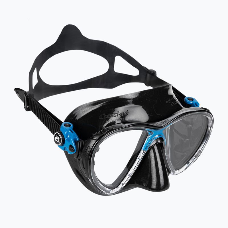 Zestaw do nurkowania Cressi Big Eyes Evolution + Alpha Ultra Dry black/blue 2