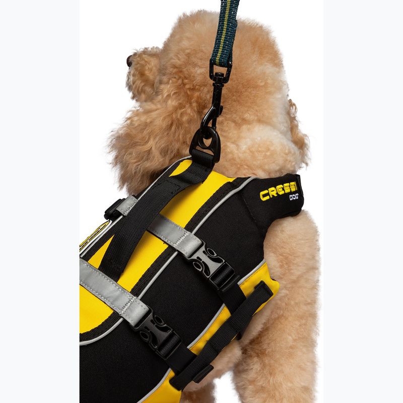 Kamizelka asekuracyjna dla psa Cressi Dog Life Jacket black/yellow 5