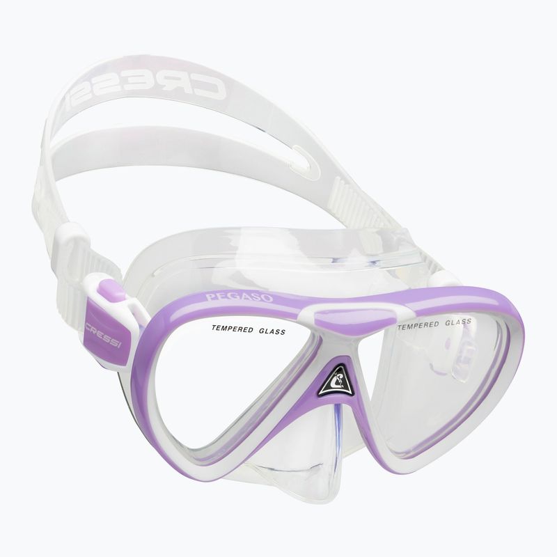 Zestaw do nurkowania dziecięcy Cressi Rocks Jr Set lilac/white 3