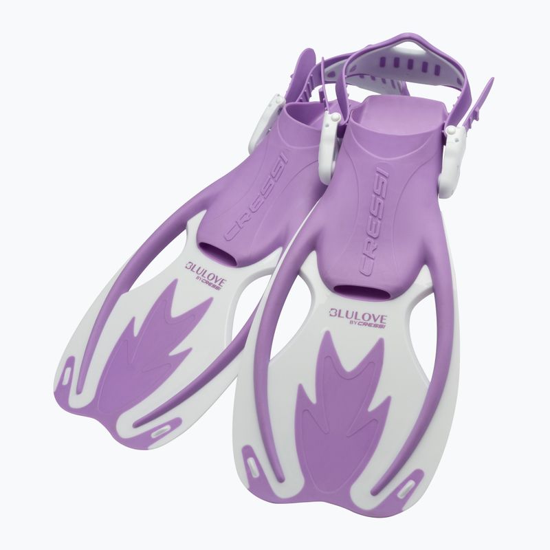 Zestaw do nurkowania dziecięcy Cressi Rocks Jr Set lilac/white 5