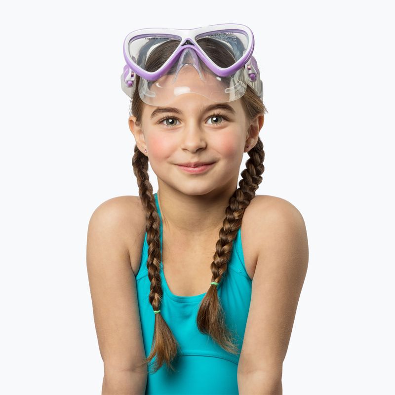 Zestaw do nurkowania dziecięcy Cressi Rocks Jr Set lilac/white 8