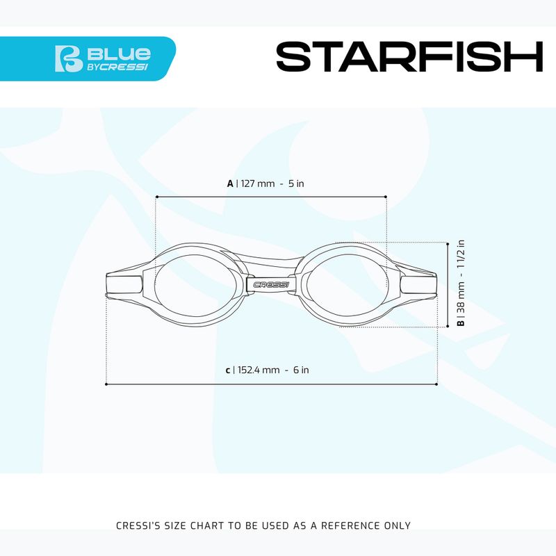 Okulary do pływania dziecięce Cressi Starfish green/azure 2