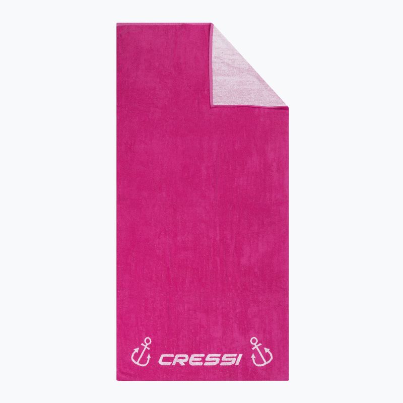 Ręcznik Cressi Cotton Frame fuchsia