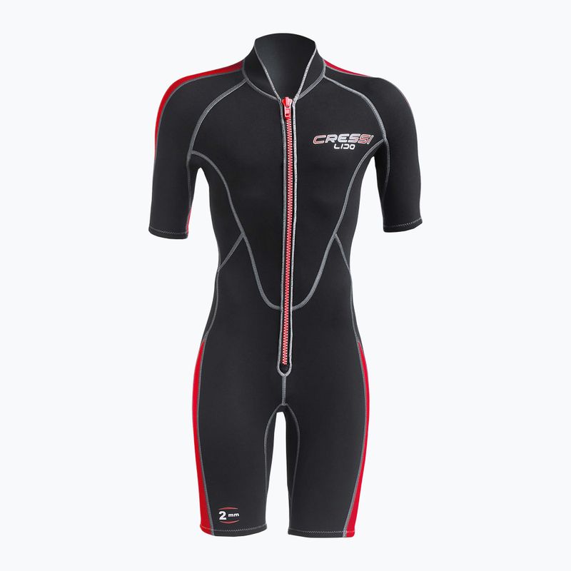 Pianka do pływania męska Cressi Lido Shorty 2 mm black/red 3