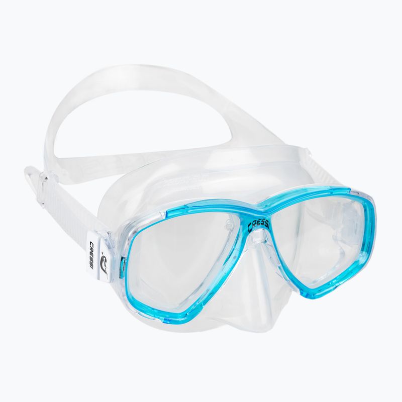 Maska do nurkowania Cressi Perla clear/aquamarine