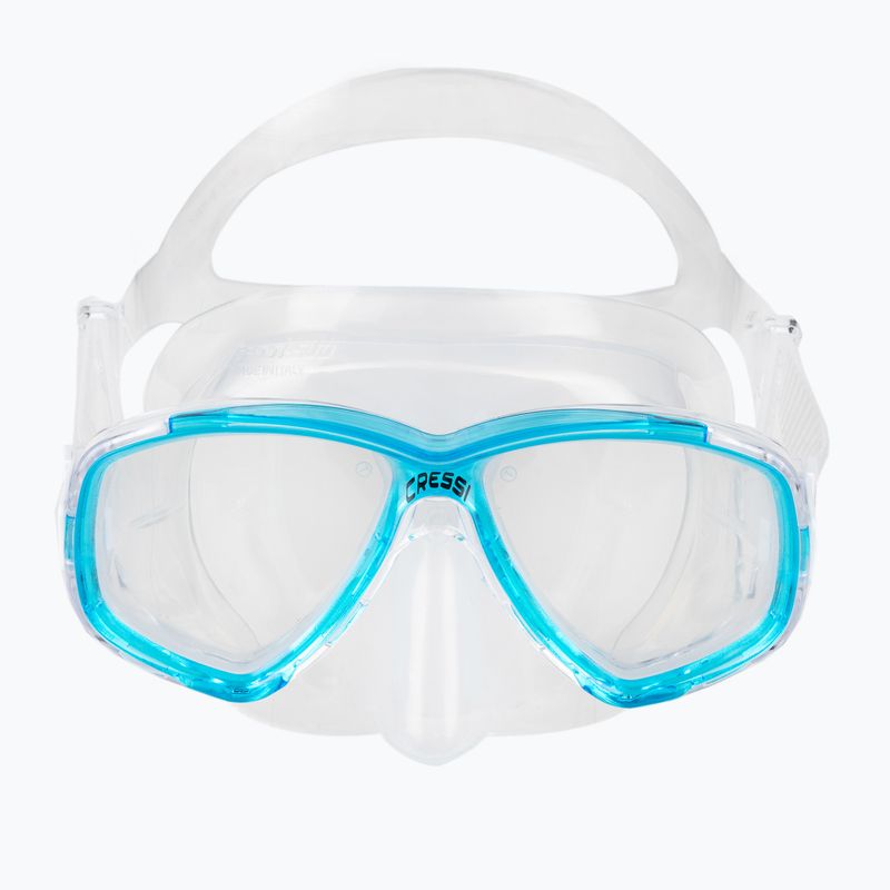Maska do nurkowania Cressi Perla clear/aquamarine 2
