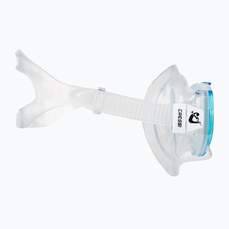 Maska do nurkowania Cressi Perla clear/aquamarine 3