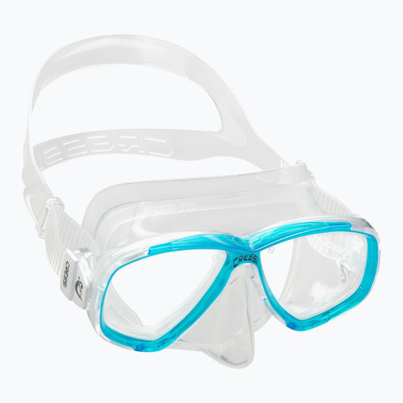 Maska do nurkowania Cressi Perla clear/aquamarine 6