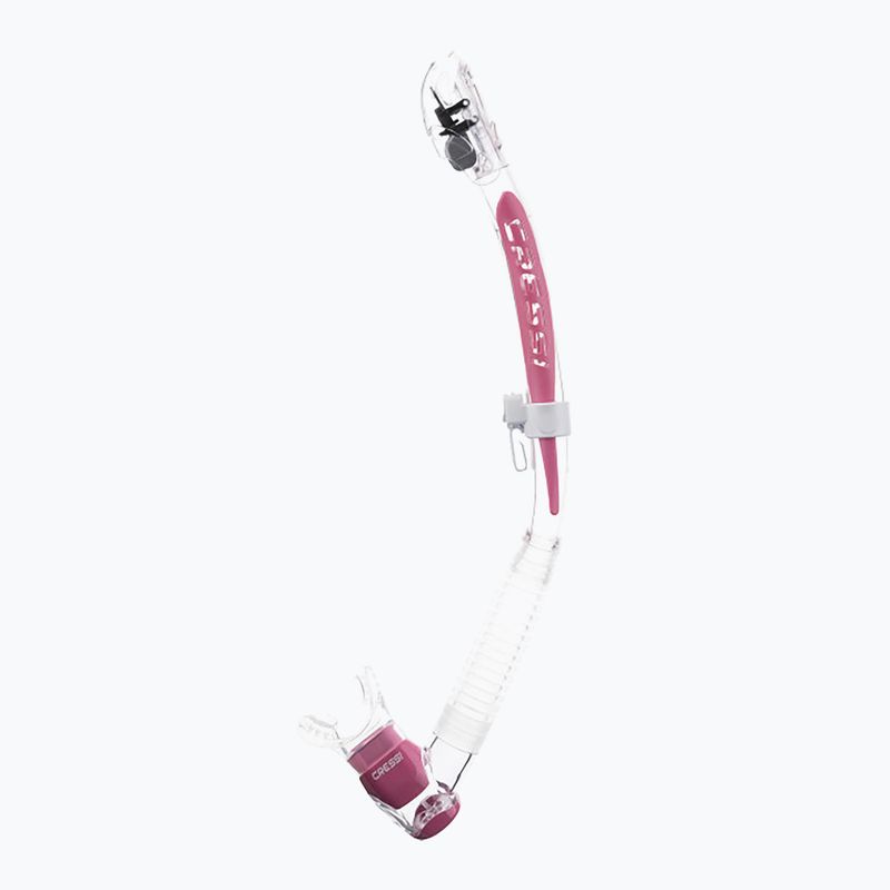 Fajka do nurkowania Cressi Itaca Ultra Dry clear/pink