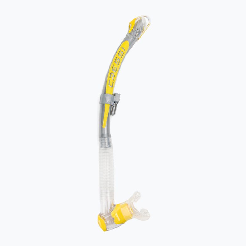 Fajka do nurkowania Cressi Corfu clear/silver/yellow