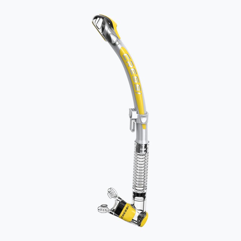 Fajka do nurkowania Cressi Corfu clear/silver/yellow 4