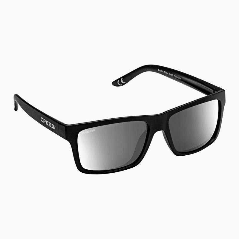 Okulary przeciwsłoneczne Cressi Bahia Floating black/silver mirrored 5
