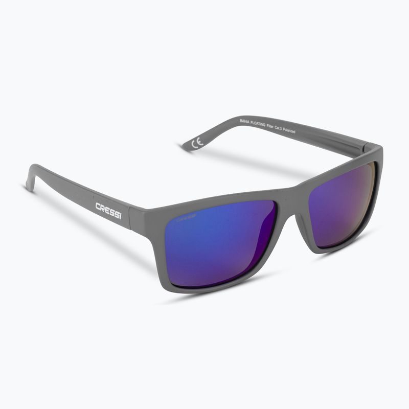 Okulary przeciwsłoneczne Cressi Bahia Floating charcoal/blue mirrored