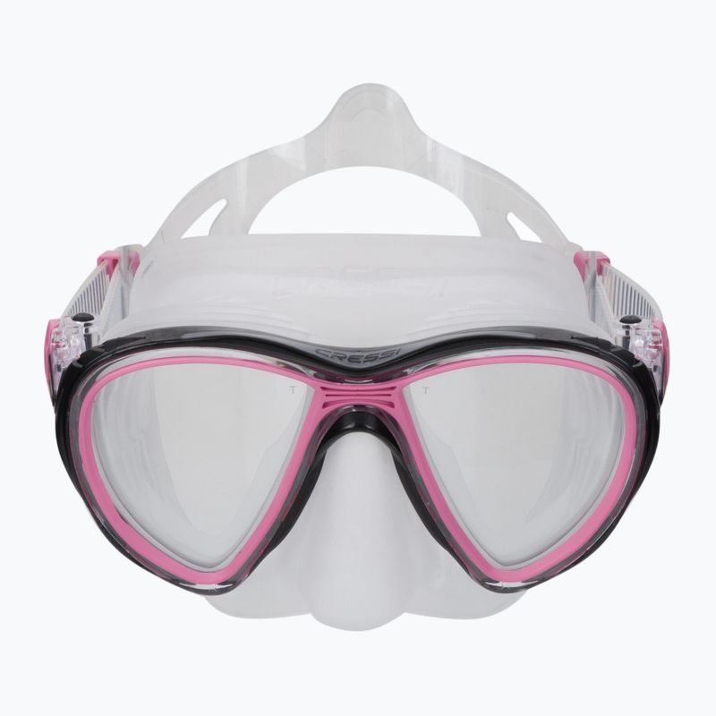 Maska do nurkowania Cressi Quantum clear/pink 2