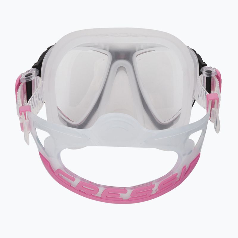 Maska do nurkowania Cressi Quantum clear/pink 5