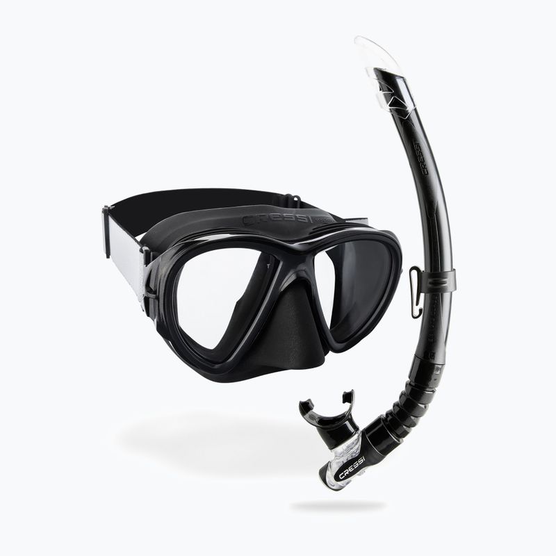 Zestaw do nurkowania Cressi Fiji + Gamma black/black